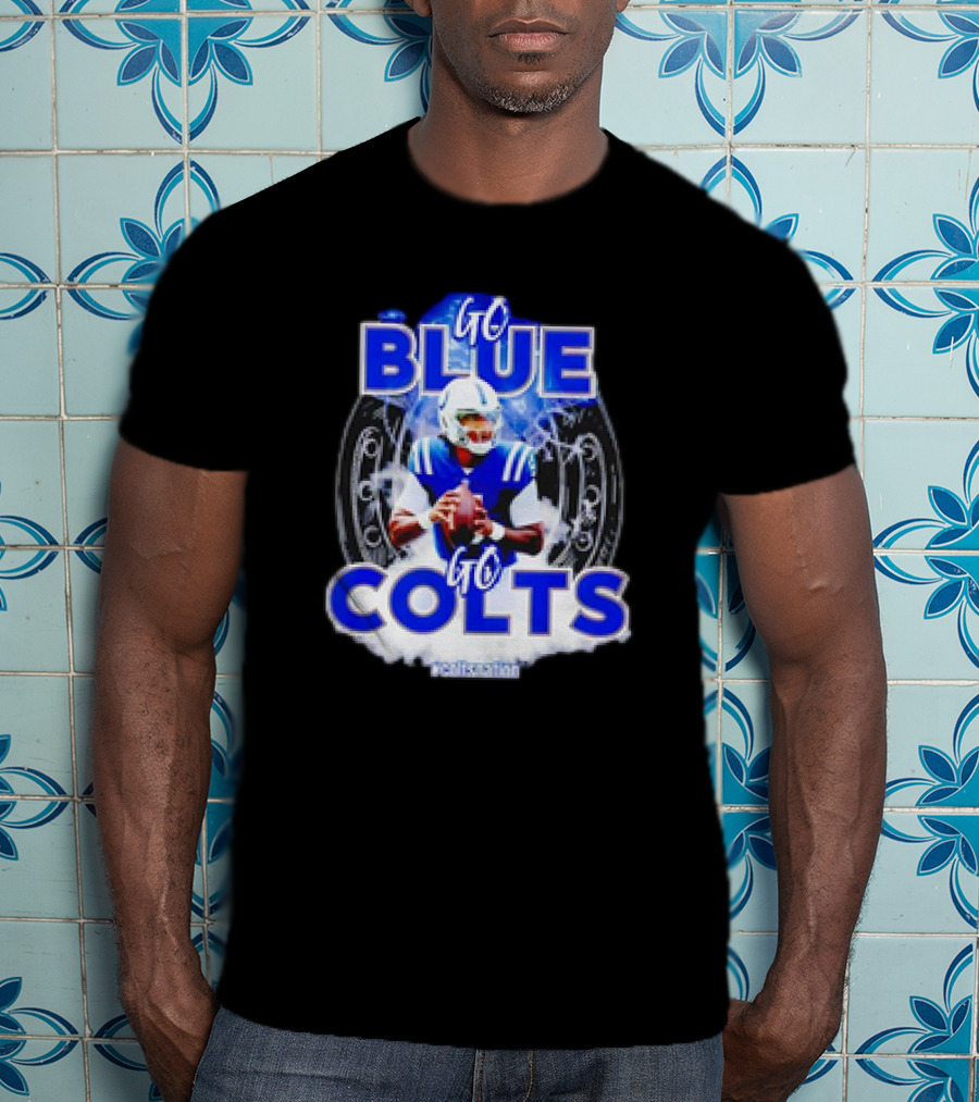 Anthony Richardson Indianapolis Colts NFL Go Blue Go Colts Football Fan T-Shirt