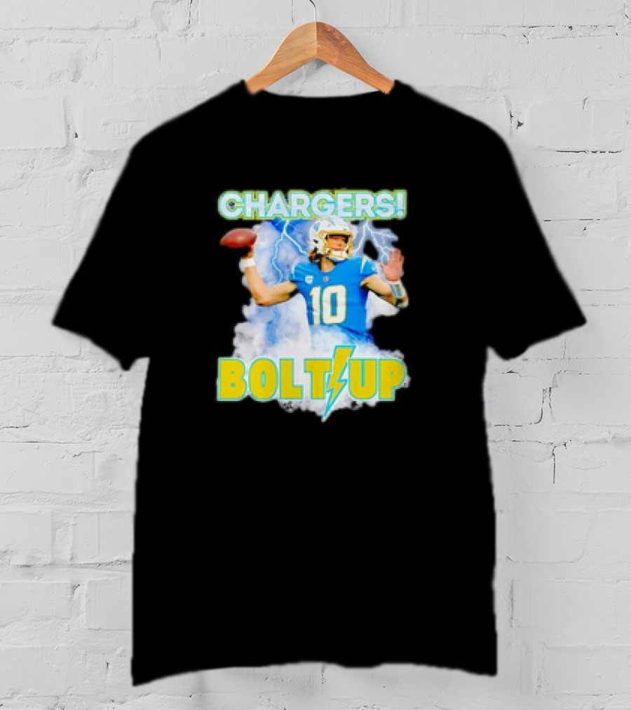 Chargers Bolts Up Justin Herbert NFL Football Fan T-Shirt