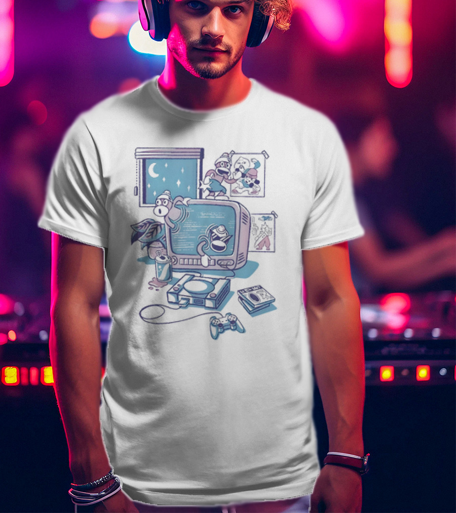 Ape Escape Carefree Days Retro Gaming Vibe Nights T-Shirt