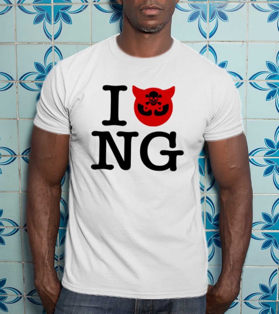 I Love NG Skull Emblem T-Shirt