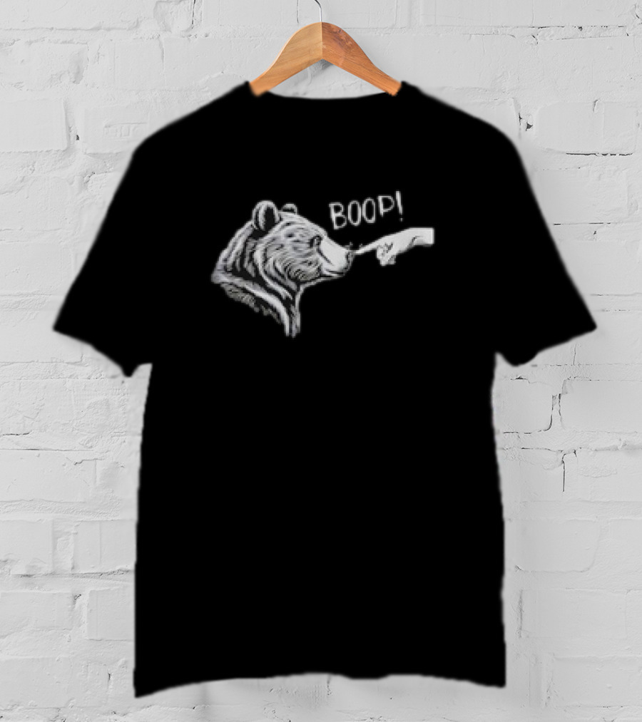 Boop Bear Nose Meme Hand Pointing Boop T-Shirt