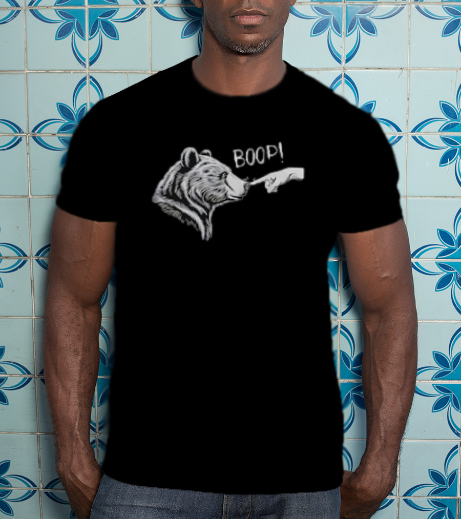 Boop Bear Nose Meme Hand Pointing Boop T-Shirt
