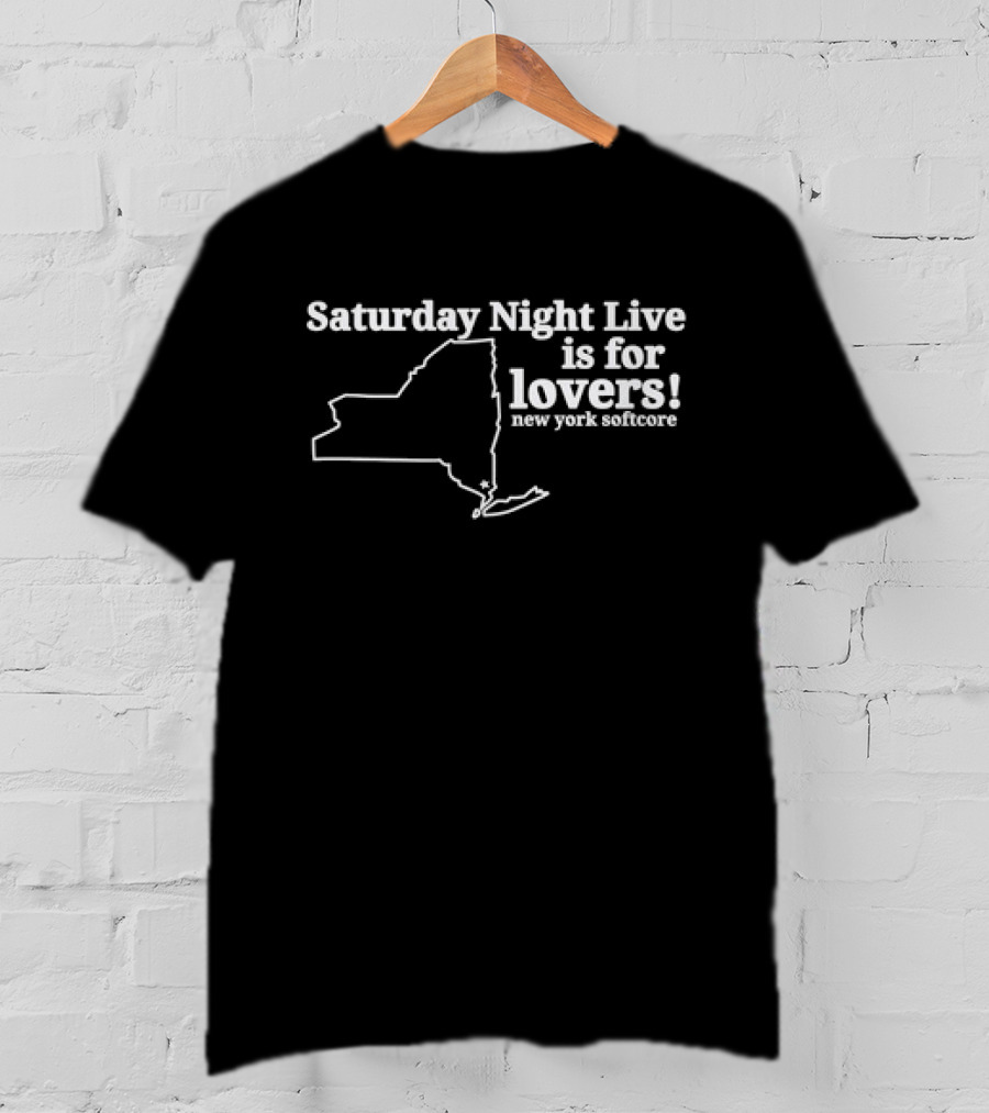 Saturday Night Live Is For Lovers New York Softcore Map T-Shirt