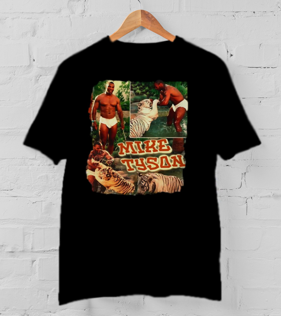 Mike Tyson Tiger Vintage Boxing Moments T-Shirt
