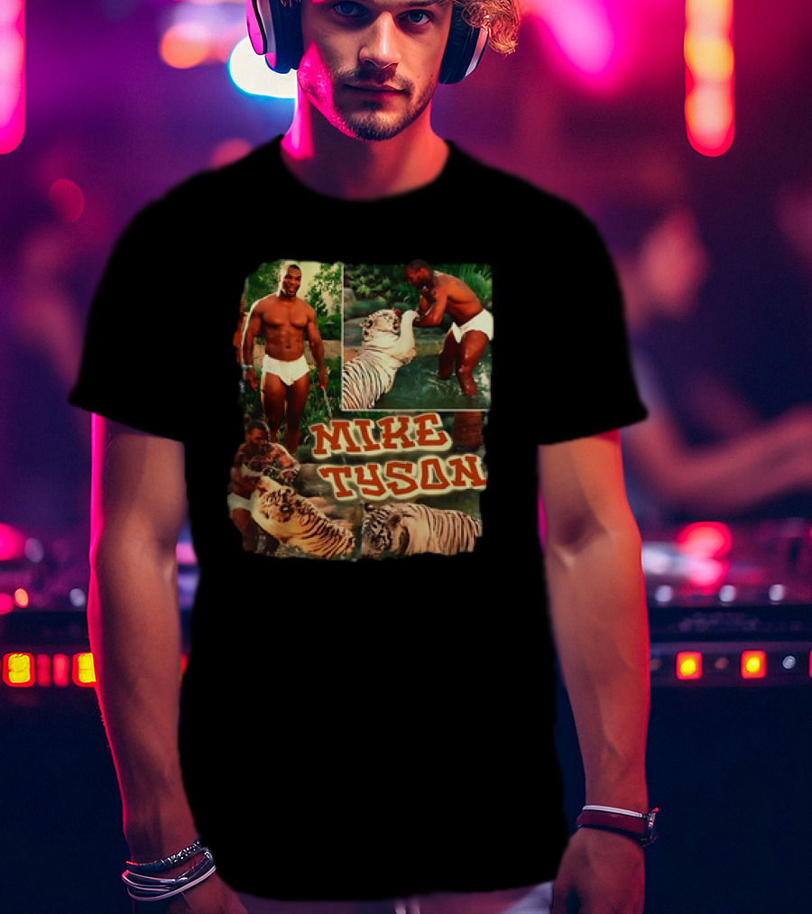 Mike Tyson Tiger Vintage Boxing Moments T-Shirt