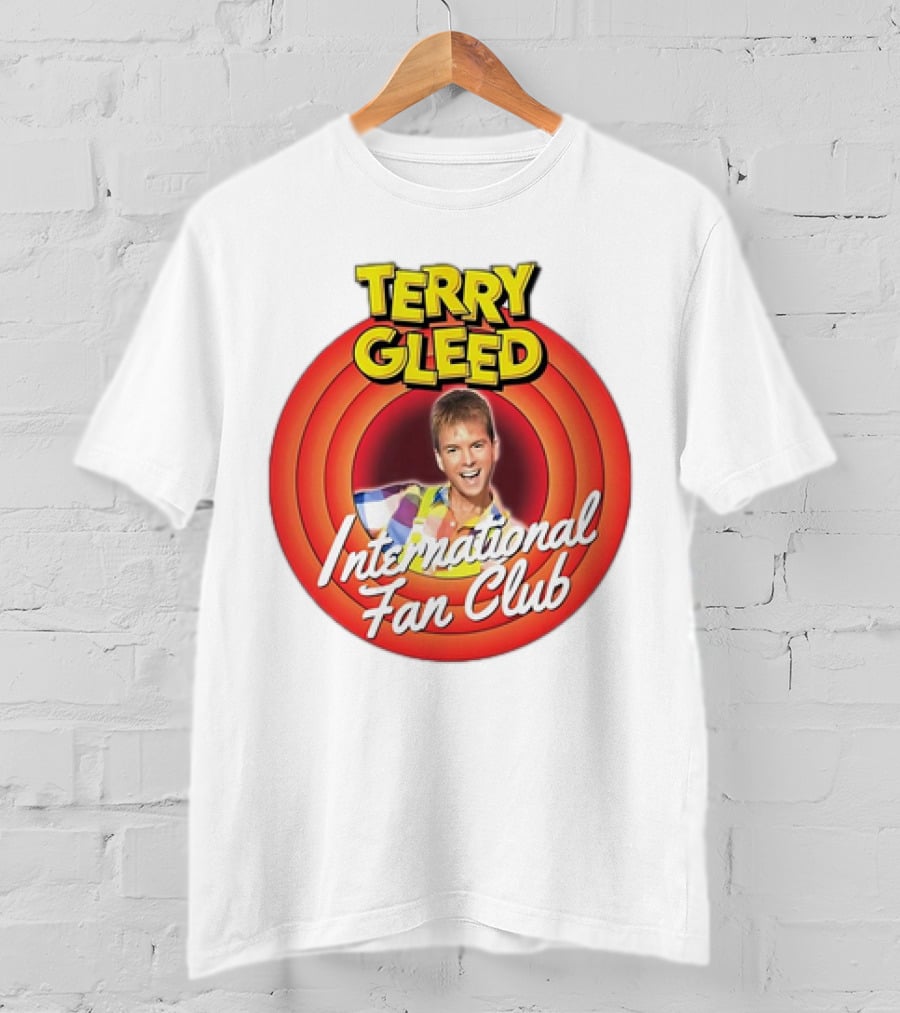 Terry Gleed International Fan Club Retro Style Badge T-Shirt