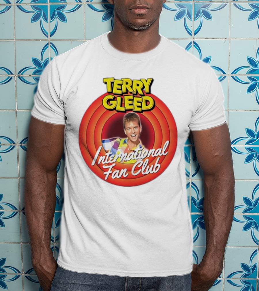 Terry Gleed International Fan Club Retro Style Badge T-Shirt