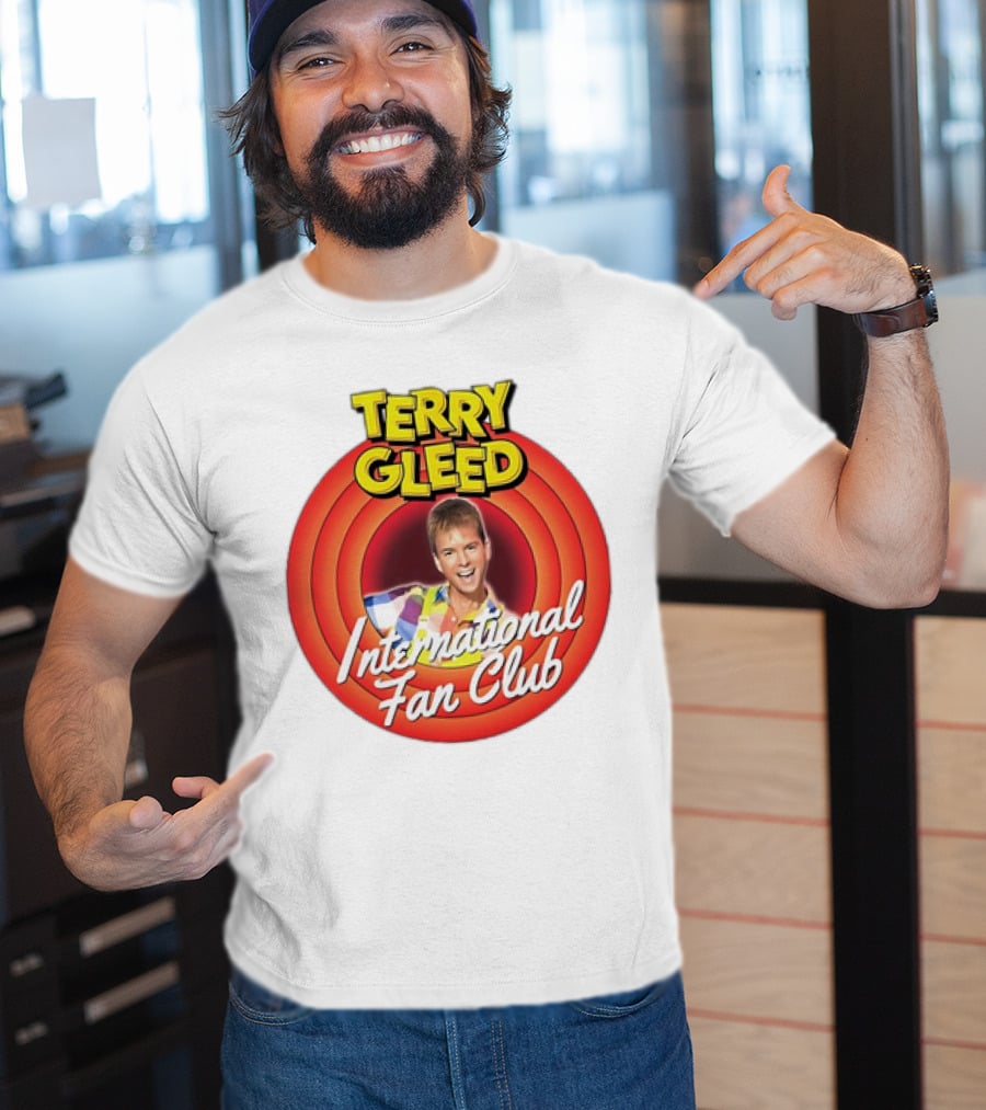 Terry Gleed International Fan Club Retro Style Badge T-Shirt