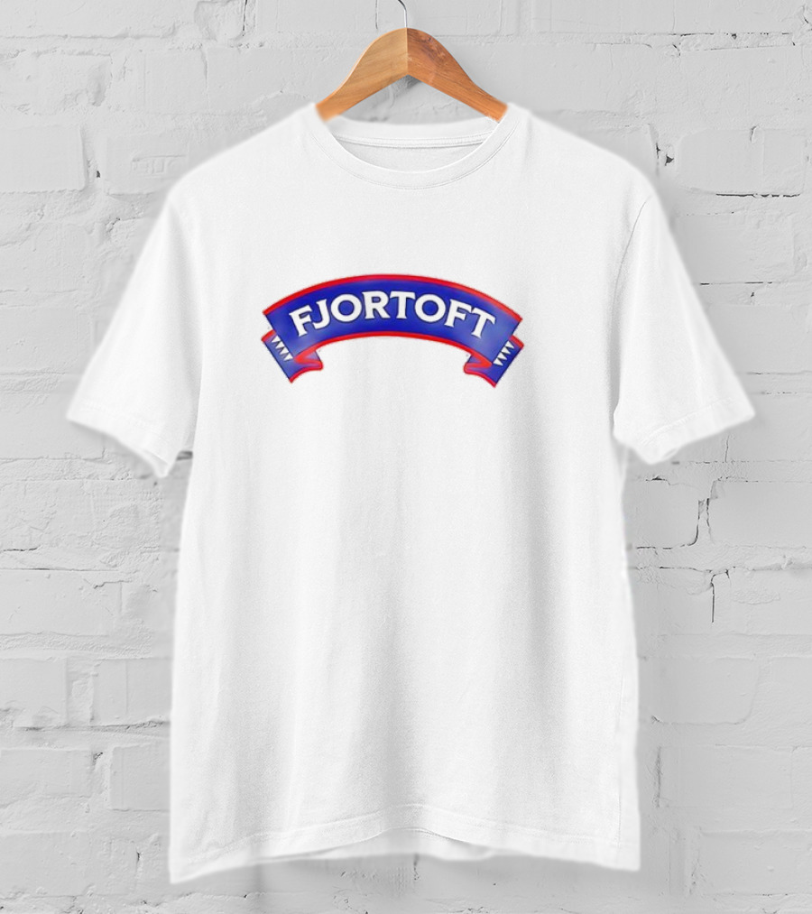 Fjortoft Icons Classic Blue Ribbon Banner T-Shirt