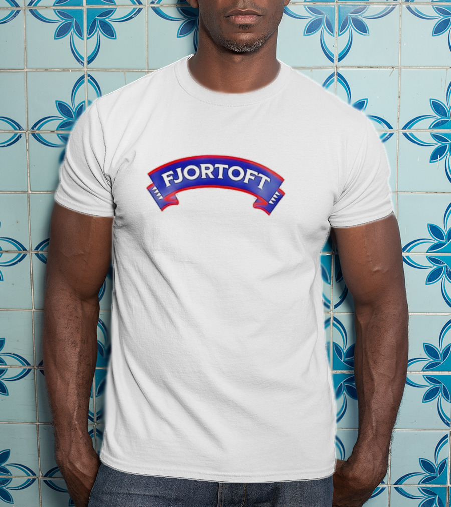 Fjortoft Icons Classic Blue Ribbon Banner T-Shirt