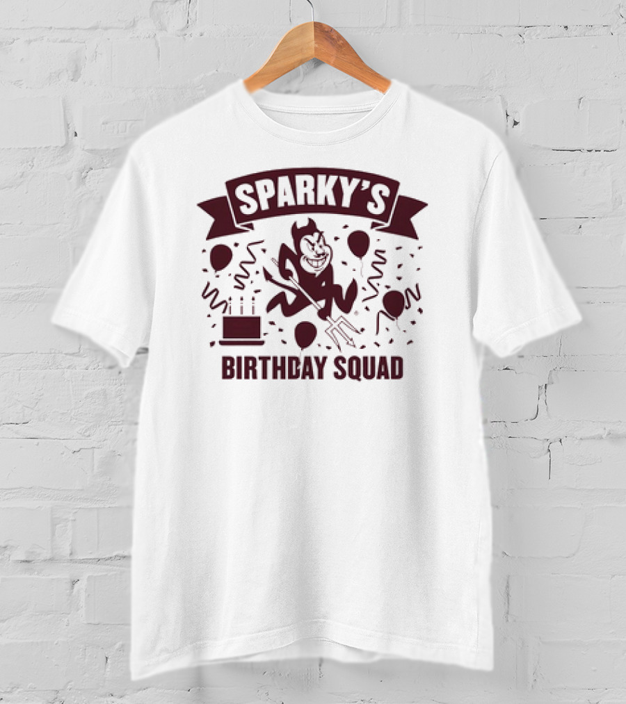 Arizona State Sun Devils Sparky's Birthday Squad T-Shirt