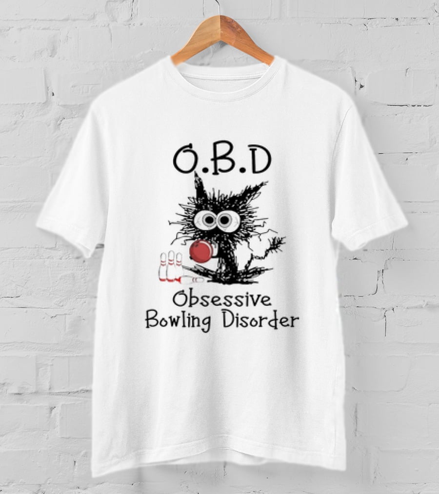 O.B.D Obsessive Bowling Disorder Bowling Pin Monster T-Shirt