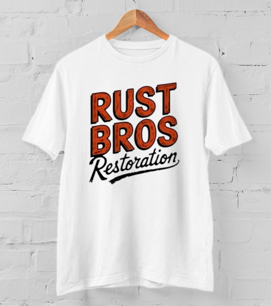 Rust Bros Restoration Classic Automotive Garage Heritage T-Shirt