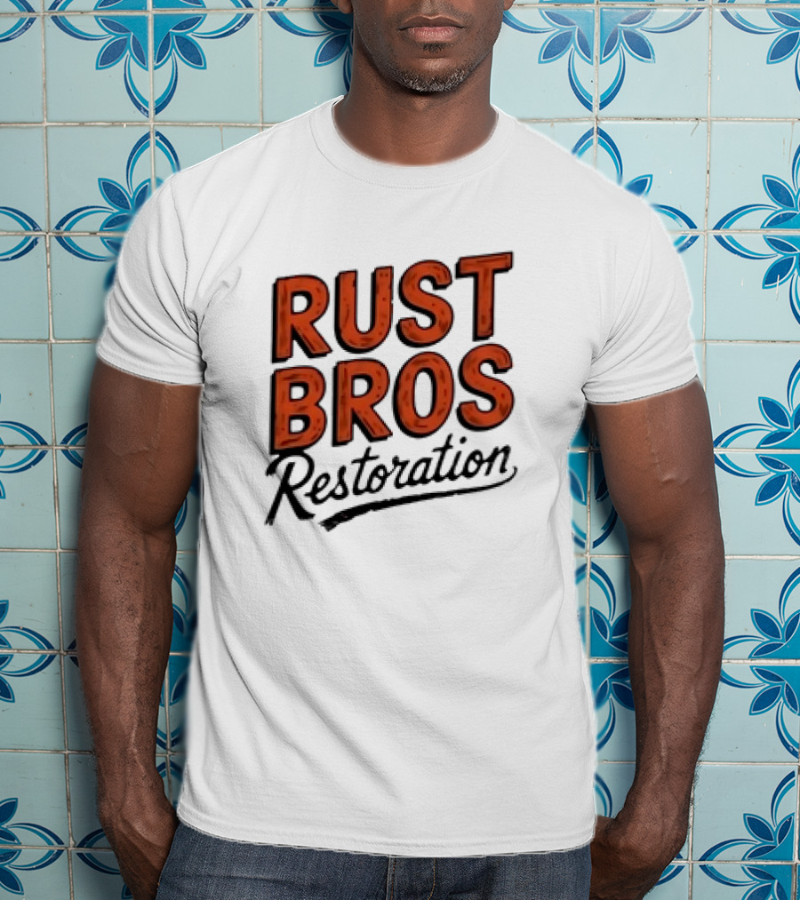 Rust Bros Restoration Classic Automotive Garage Heritage T-Shirt