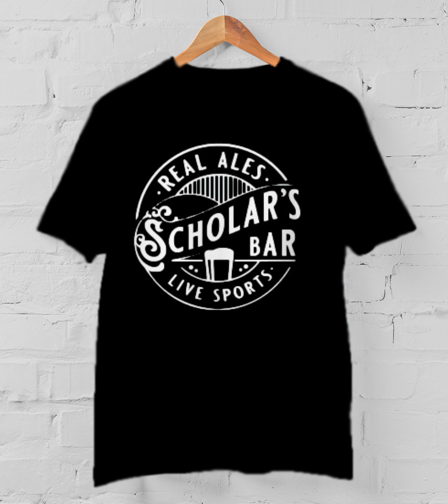 Real Ales Scholar's Bar Live Sports T-Shirt