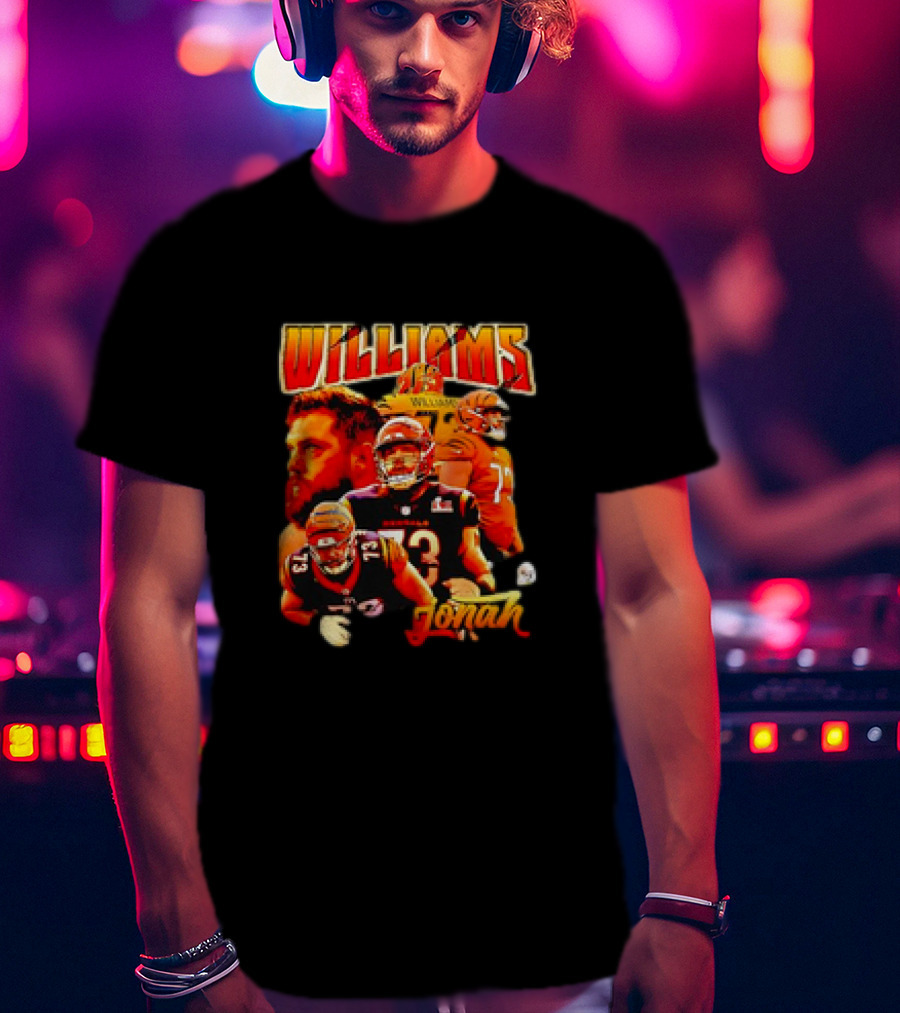 Williams Jonah Football Retro Bootleg Sports T-Shirt