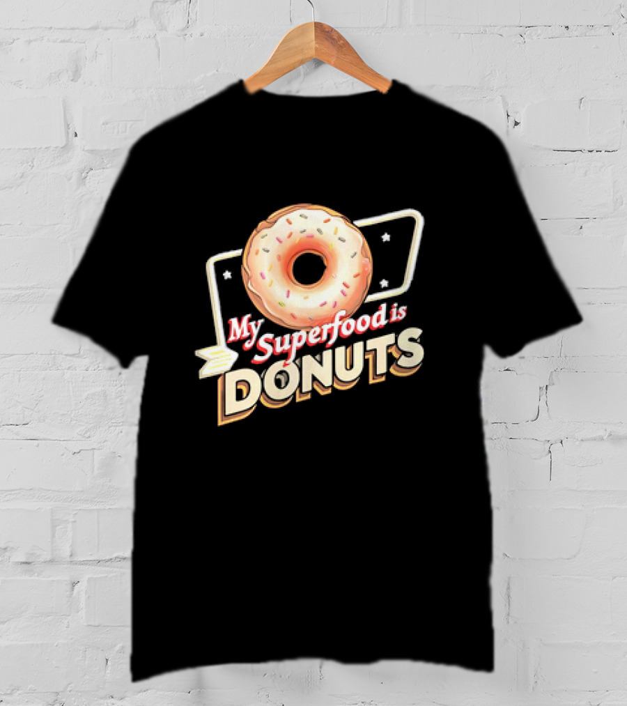 My Superfood Is Donuts Vintage T-Shirt