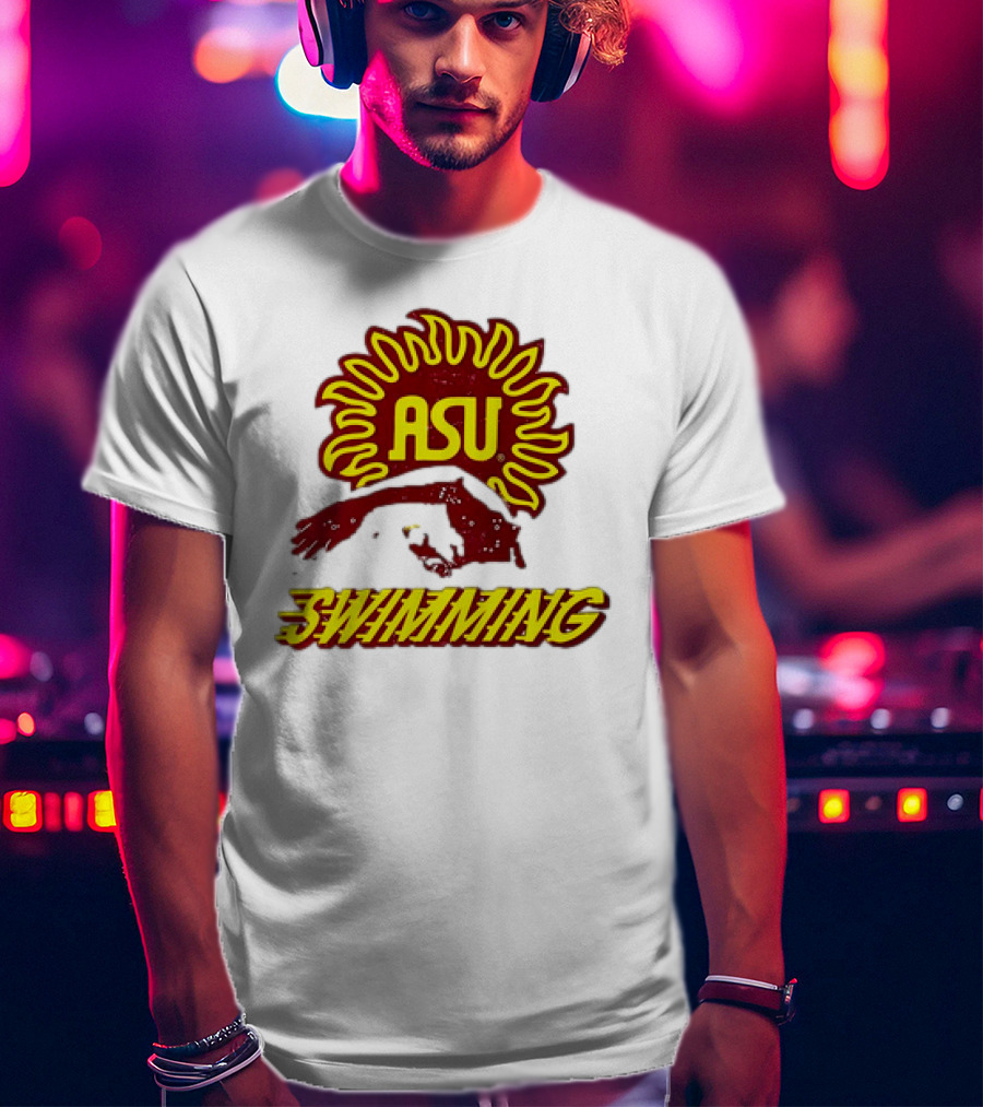 ASU Swimming Sun Devil Logo Dive Team T-Shirt