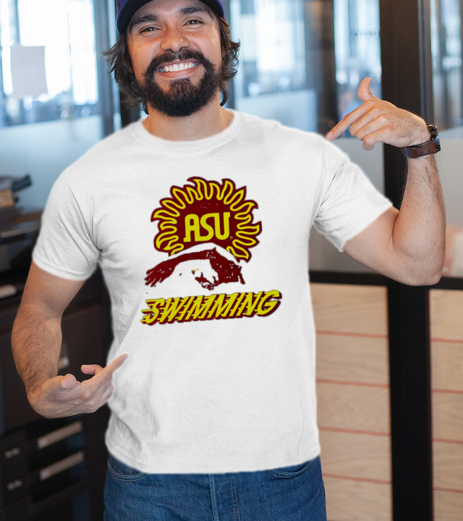 ASU Swimming Sun Devil Logo Dive Team T-Shirt