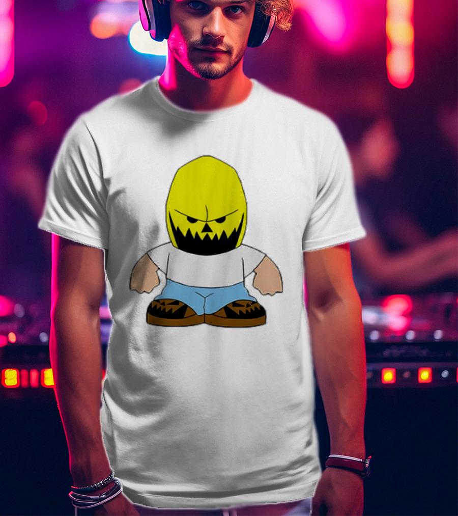 Dude Babbitt Revived Yellow Masked Cartoon Character T-Shirt