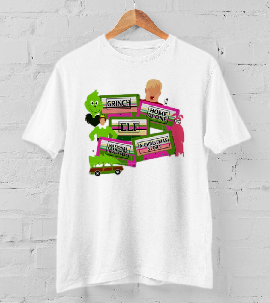 Grinch Home Alone Elf National Lampoon Christmas Story T-Shirt