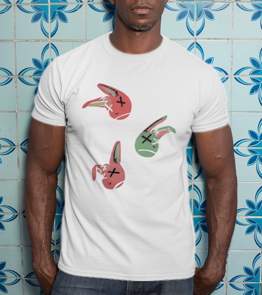 Lucky Rabbit Squad Duck Season Pastel Bunny Heads T-Shirt