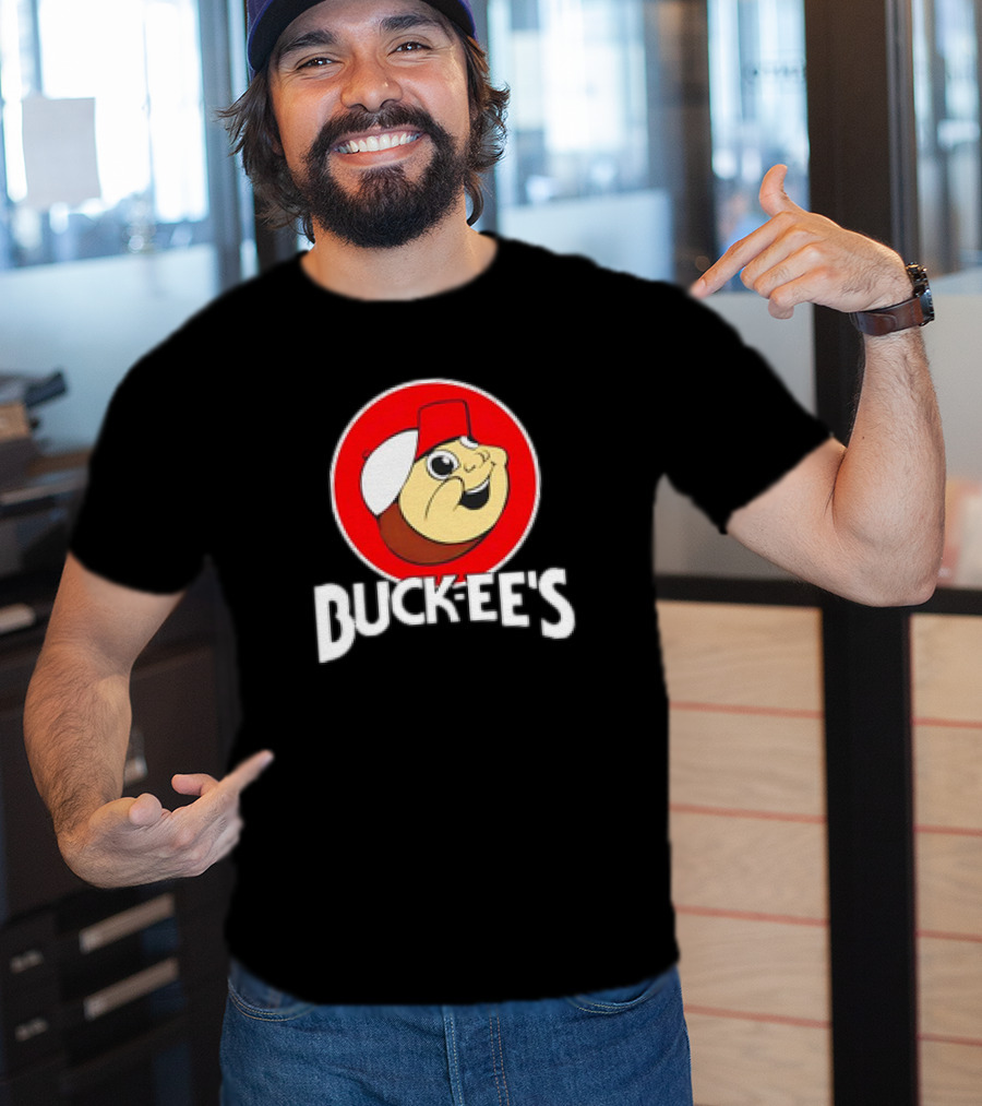 Buck-ee’s Cartoon Retro Logo Red Cap Circle T-Shirt