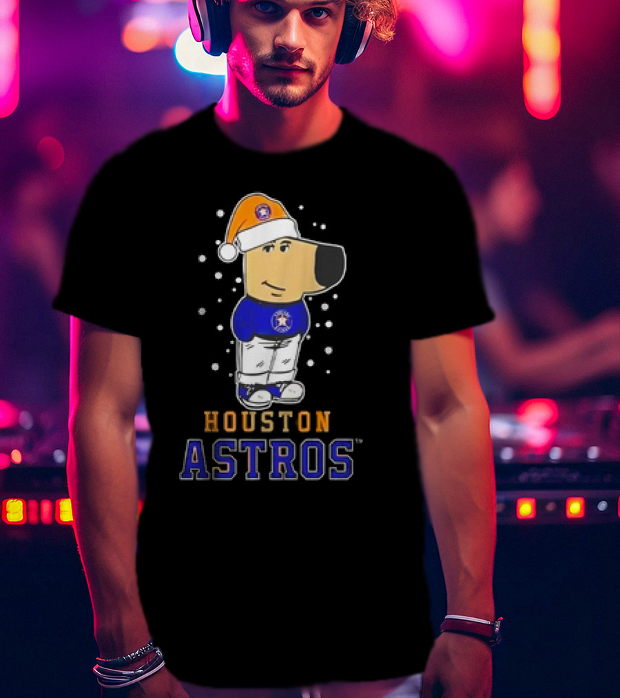 Houston Astros Christmas Chill With Festive Character T-Shirt