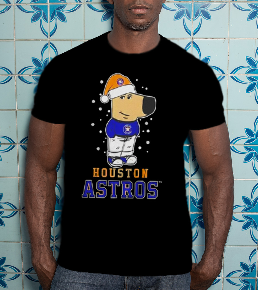 Houston Astros Christmas Chill With Festive Character T-Shirt