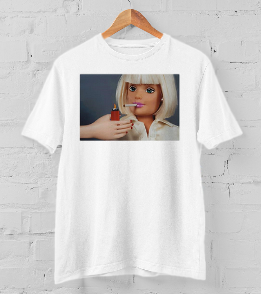 Barbie Smoking Cigarettes Doll With Lighter T-Shirt