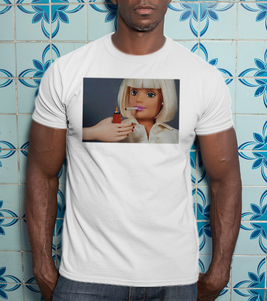 Barbie Smoking Cigarettes Doll With Lighter T-Shirt