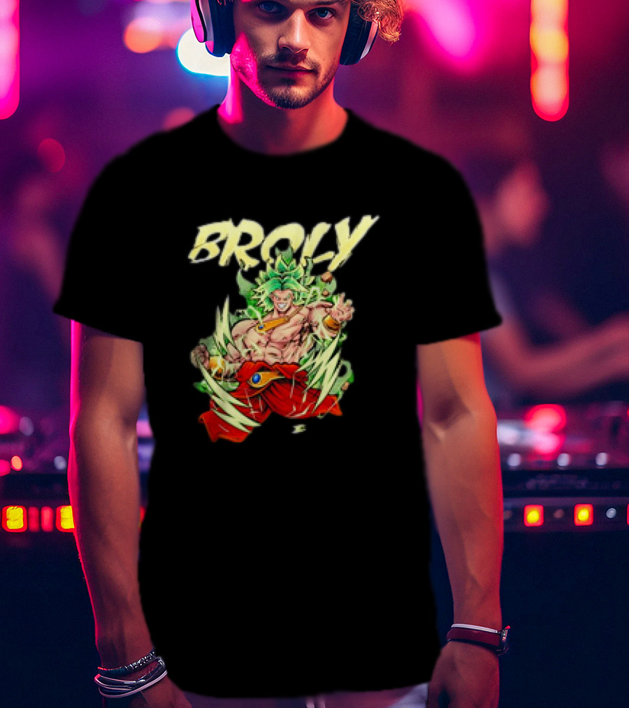Broly Legendary Warrior Anime Super Saiyan Power Display T-Shirt