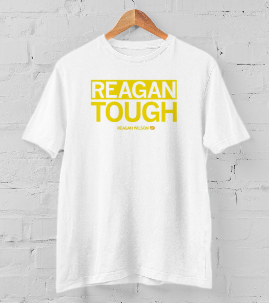Reagan Wilson Reagan Tough Yellow Block Text T-Shirt
