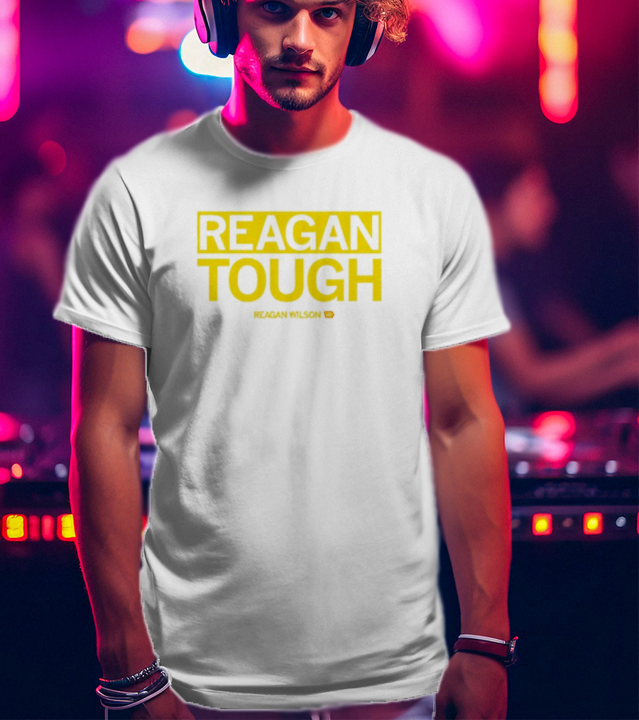 Reagan Wilson Reagan Tough Yellow Block Text T-Shirt