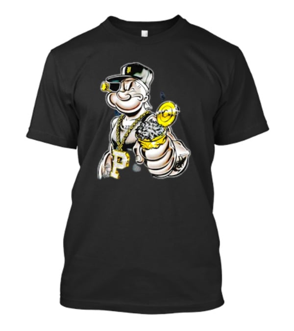 Spinach Pimp Chain And Cap Style Billboard T-Shirt