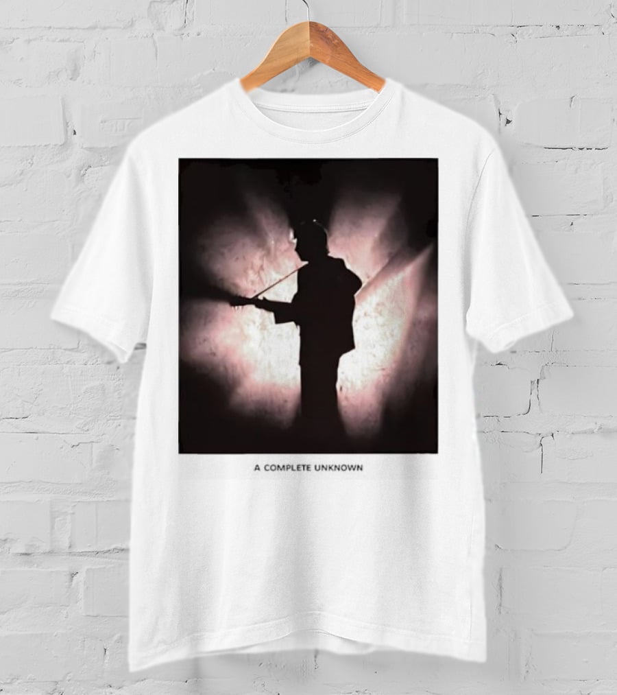 A Complete Unknown Retro Silhouette Illuminated Stage Presence T-Shirt