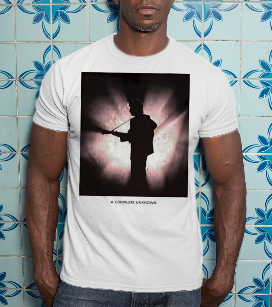 A Complete Unknown Retro Silhouette Illuminated Stage Presence T-Shirt