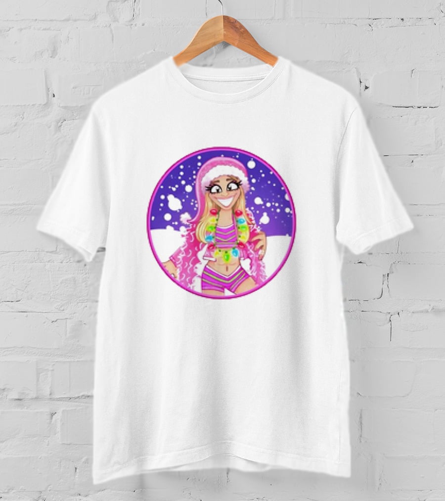 Brittnie Brooks Merry Brittmas Cartoon Holiday T-Shirt