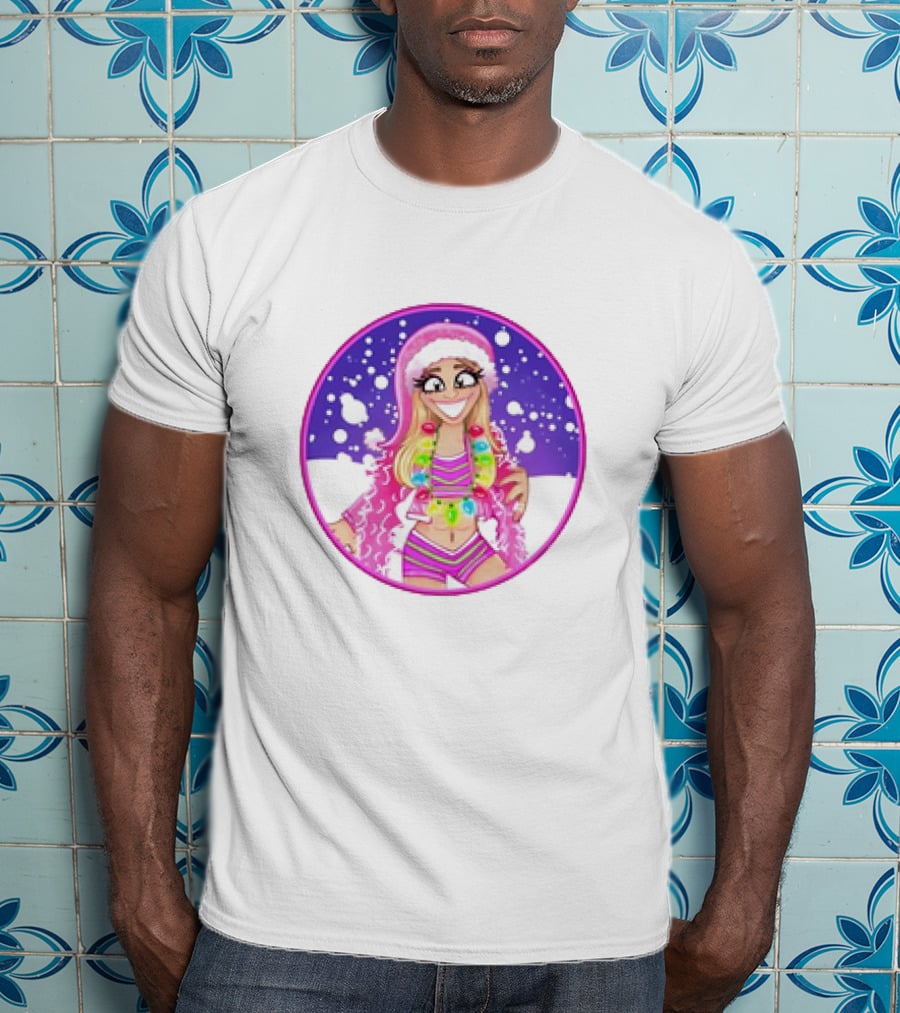 Brittnie Brooks Merry Brittmas Cartoon Holiday T-Shirt