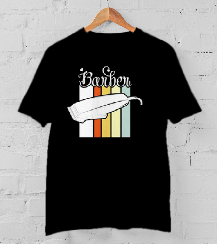 Barber Clippers Retro T-Shirt