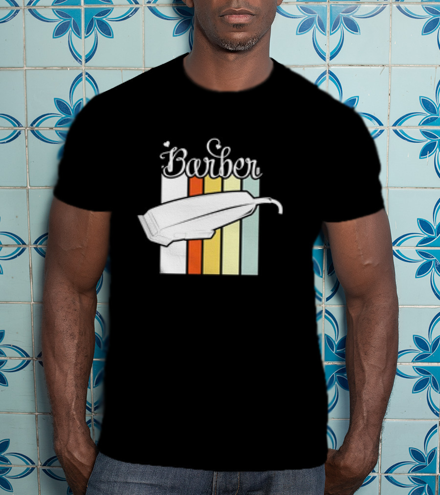 Barber Clippers Retro T-Shirt