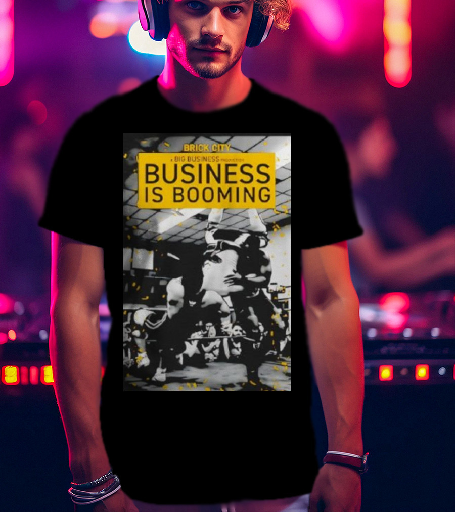 Brick City Business Is Booming Wrestling Action Scene T-Shirt