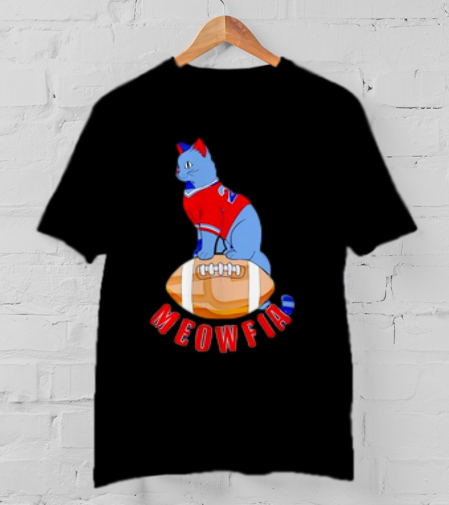 Buffalo Bills Meowfia Cat Football 24 Season T-Shirt