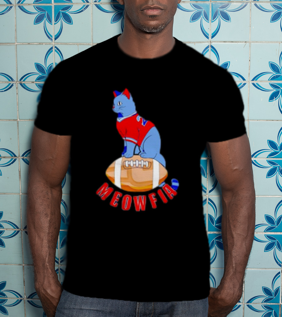 Buffalo Bills Meowfia Cat Football 24 Season T-Shirt