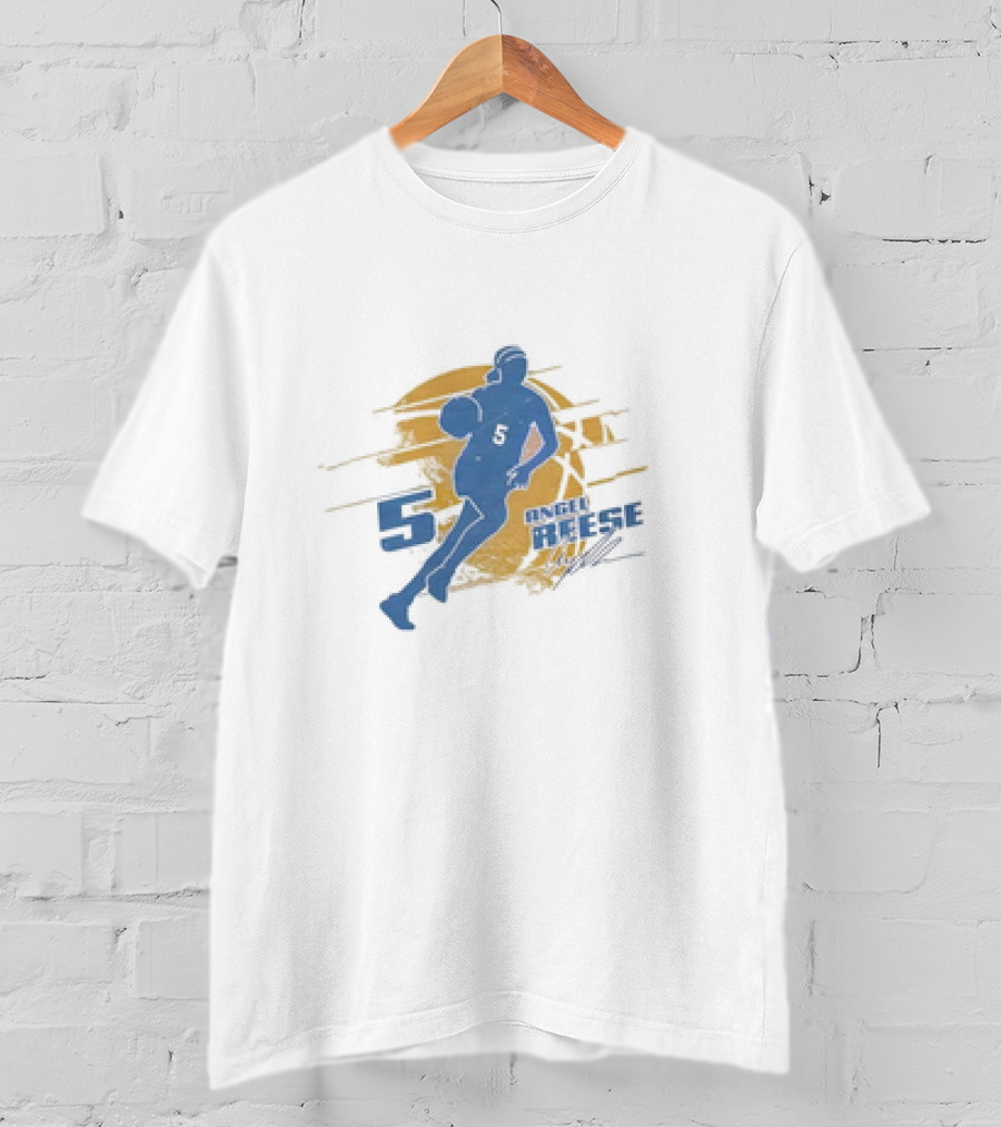 Angel Reese Basketball Signature 5 Chicago T-Shirt