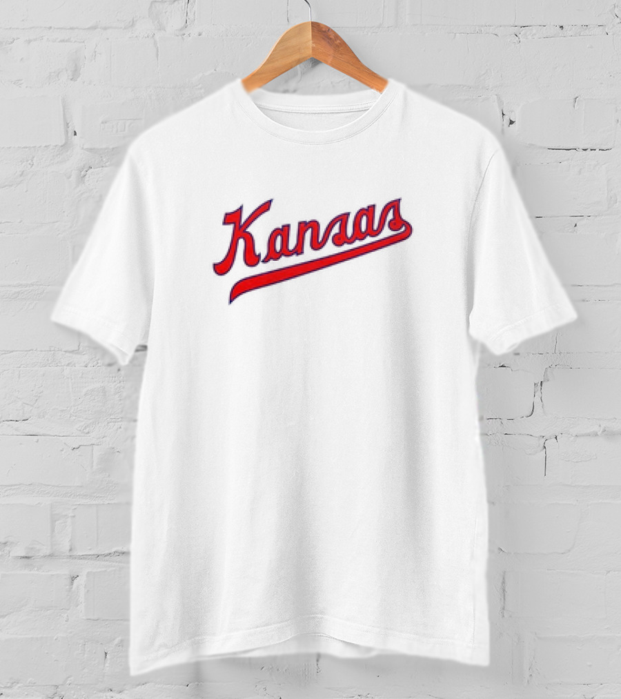 Kansas Jayhawks Red Script T-Shirt
