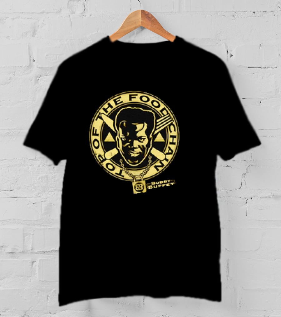 Bobby Buffet Top Of The Food Chain Face Retro Iconic T-Shirt