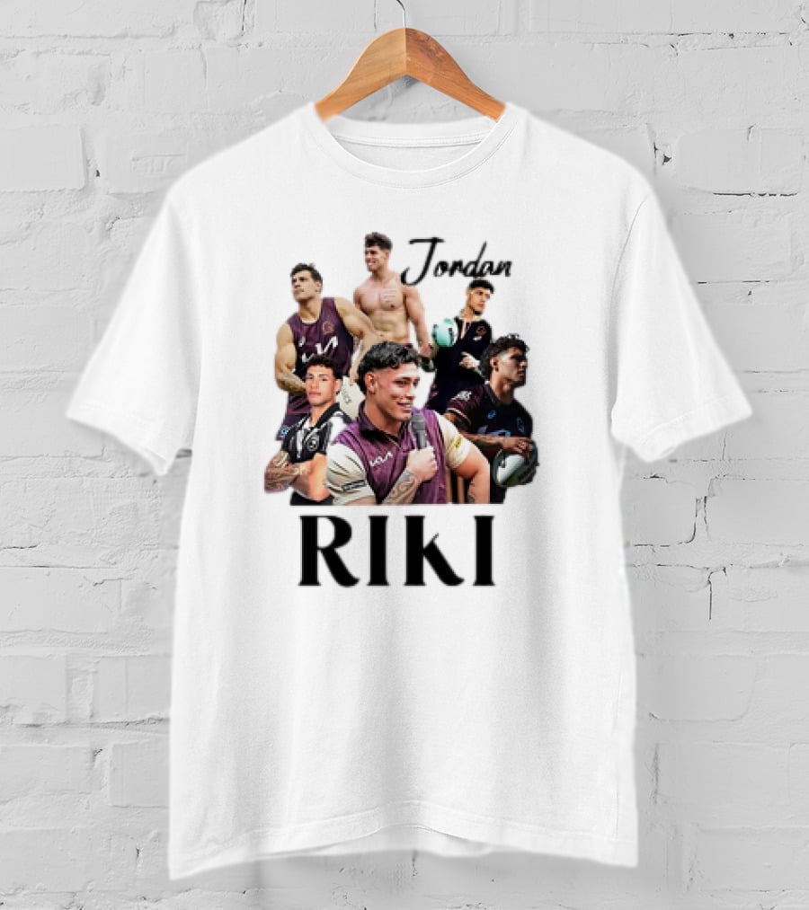 Jordan Riki Collage Football Images T-Shirt