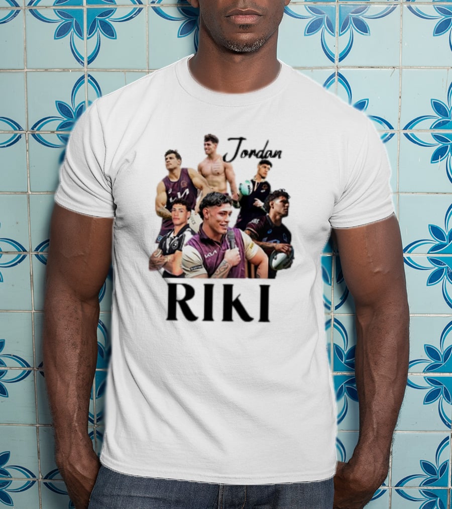 Jordan Riki Collage Football Images T-Shirt