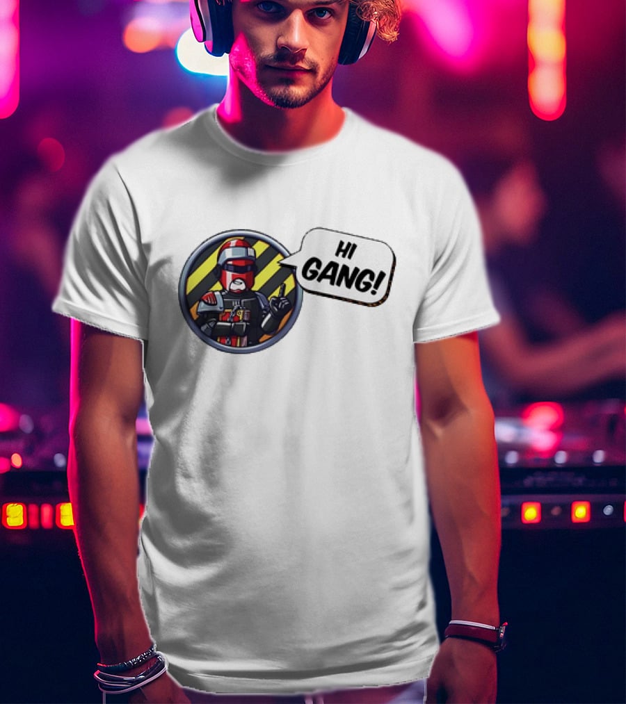 Arbitor Ian Hi Gang Iconic Armor Speech Bubble T-Shirt